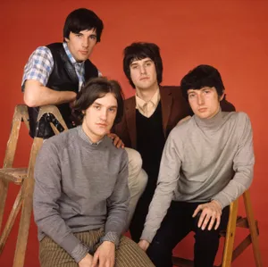 Iconic British Rock Band, The Kinks, During A Studio Photoshoot. Wallpaper