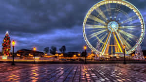 Iconic Eiffel Tower In Paris, France Wallpaper