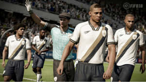 Iconic Goalkeeper Lev Yashin In Ea Sports Fifa 18 Game Wallpaper
