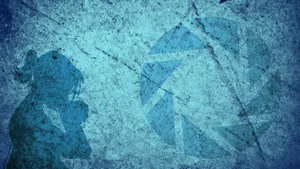 Iconic Grunge Aqua Wallpaper