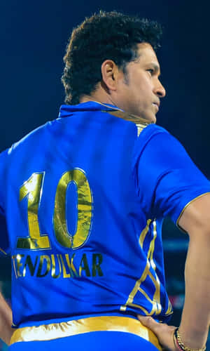 Iconic Indian Cricket Legend Sachin Tendulkar Wallpaper