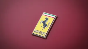 Iconic Logo Of Ferrari Ipad Wallpaper