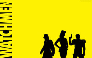 Iconic Portrait Of Watchmen Original Heroes Wallpaper