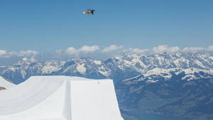 Iconic Snowboarding Ledge Wallpaper