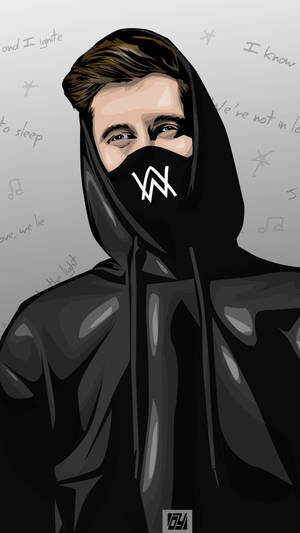 Iconic Symbol Of Dj Alan Walker Wallpaper