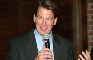 Iconic Wwe Wrestler, John Bradshaw Layfield In The Ring Wallpaper