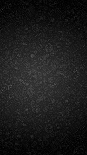 Icons Samsung Black Wallpaper