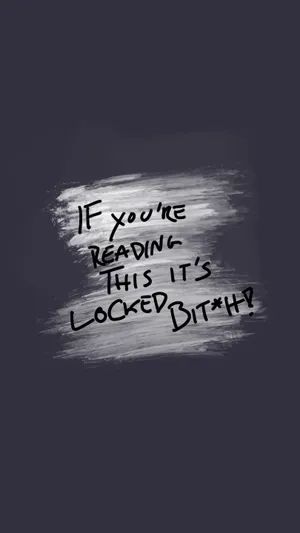 If You're Reading This Funny Lock Screen Wallpaper