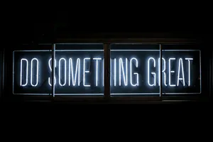 Ignite Your Motivation - Do Something Great Signage Youtube Cover Wallpaper
