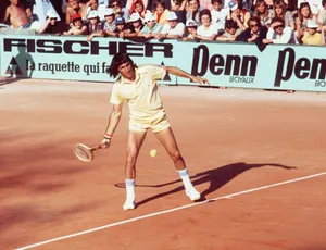 Ilie Năstase Playing Lawn Tennis Wallpaper