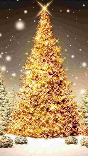 Illuminate The Holiday Season With A Christmas Tree Wallpaper