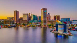 Illuminated Buildings Of Baltimore Wallpaper