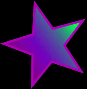 Illuminated Purple Star Twinkles In The Night Sky Wallpaper