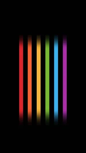 Illuminating Rainbow Lines Of Pride Wallpaper