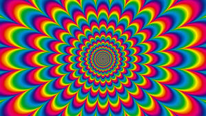 Illusion Colorful Psychedelic Wallpaper