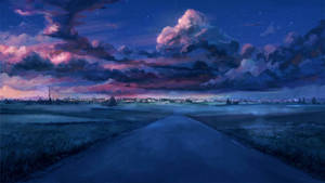 Illustrated Road Full Hd 1600x900 Wallpaper