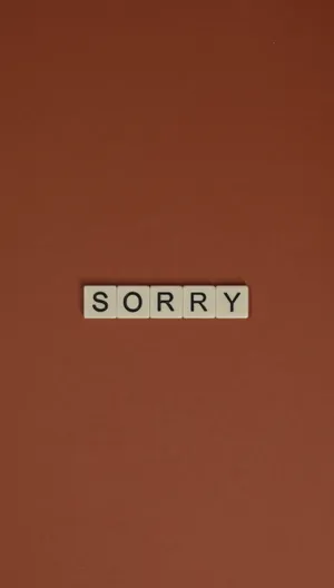 Im Sorry With Brown Background Wallpaper