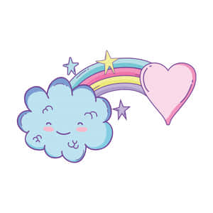 Image A Bright And Colorful Rainbow Of Bright Pastel Colors Wallpaper