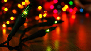 Image A Warm Christmas Lights Display For A Winter's Night Wallpaper