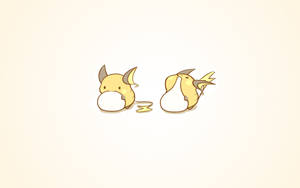 Image Adorable Chibi Raichu Taking A Stroll Wallpaper