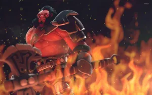 Image Dota 2's Axe Champion Uses His Iconic Battle-axe To Charge Into The Fray Wallpaper