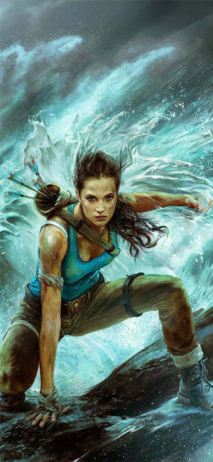 Image Download This Lara Croft Iphone Wallpaper To Boost Your Device's Gaming Vibe Wallpaper