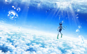 Image Enjoy The Beauty Of Anime Sky Wallpaper