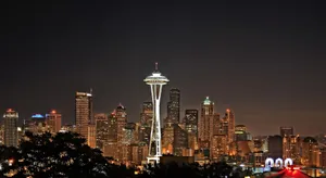 Image Enjoy The Peaceful View Of Seattle Harbour Wallpaper