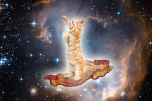 Image Jump Into The Unknown With Galaxy Cat Wallpaper