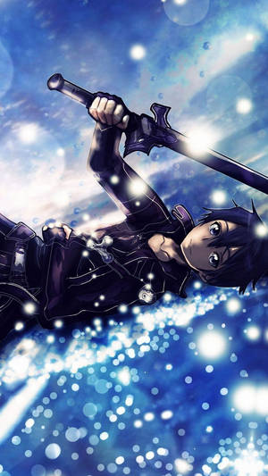 Image Kirito Focusing On The Battle Ahead Wallpaper