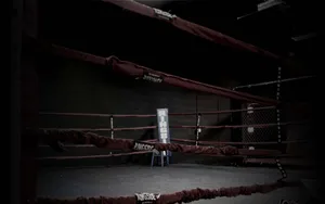 Image Man Jumping Rope In Boxing Ring Wallpaper