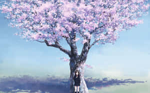 Image Sakura In A Field Of Cherry Blossoms. Wallpaper