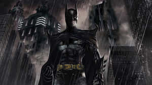 Image Superhero Batman Cementing His Position As Defender Of Gotham City Wallpaper
