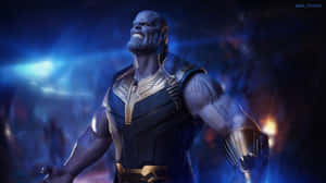 Image The Avengers Assemble In Awe Of Thanos Wallpaper