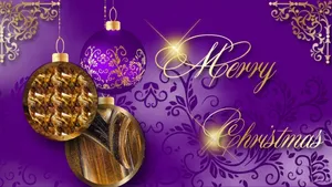 Imaginative Design For Purple Christmas Wallpaper