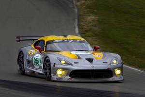 Immaculate Dodge Viper Gts-r On The Road Wallpaper