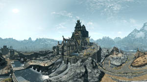 Immerse Yourself In The Enormous Fantasy World Of Skyrim Ultra Hd Wallpaper