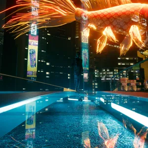 Immerse Yourself In The High-tech Future Of Cyberpunk Night City Wallpaper