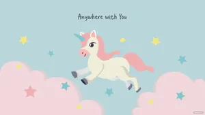 Immerse Yourself Into A Magical Fantasy World With Our Unicorn Desktop Wallpaper Wallpaper