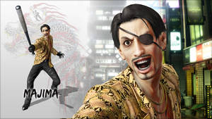 Imposing And Treacherous - Majima Goro Wallpaper