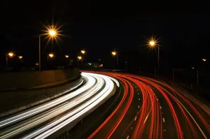 Impressive Car Time-lapse Dark 4k Wallpaper