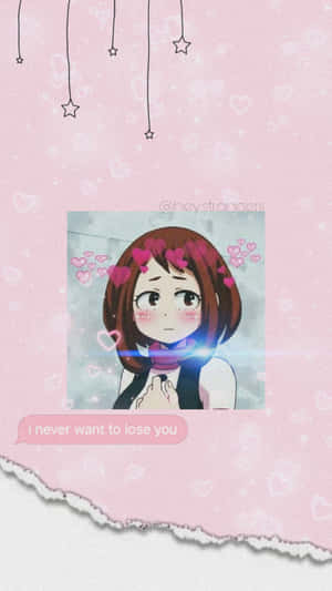 In Love Uraraka Aesthetic Wallpaper