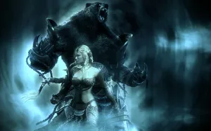 In The Fight For Justice, A Beast And A Warrior Bring Forth An Unexpected Magic Wallpaper