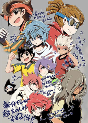 Inazuma Eleven Characters Group Artwork Wallpaper