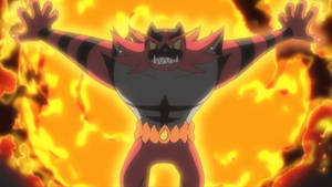 Incineroar On Fire Wallpaper