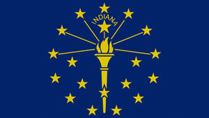 Indiana Flag Zoomed In Wallpaper