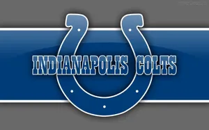 Indianopolis Colts Emblem And Word Mark Wallpaper