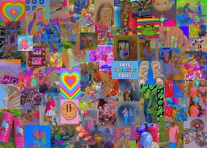 Indie Aesthetic Self-love Collage Wallpaper