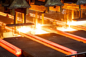 Industrial Power - A Glimpse Into Steel Production From Iron Wallpaper