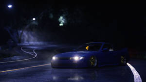 Initial D Blue Car Wallpaper